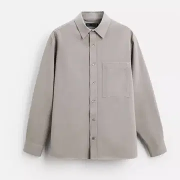 25ss L ZARA 소프트 코튼 셔츠 그레이