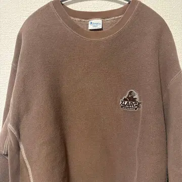 XLARGE Champion 콜라보 브라운 맨투맨