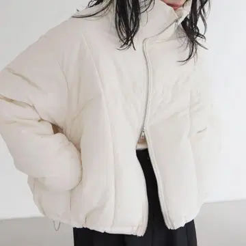 LIAN 체크 파이버 숏 다운