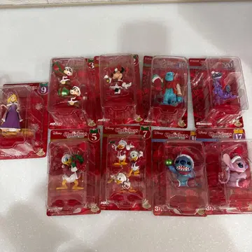 디즈니 크리스마스 오너먼트 2025 피규어 세트 9체