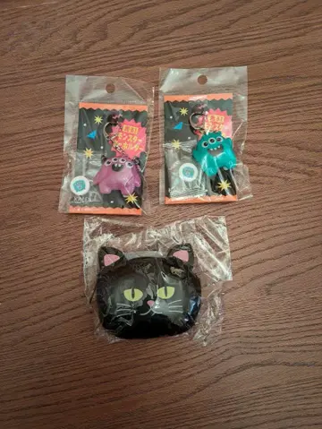 미사용 새상품 칼디 고양이 파우치, 키링 세트