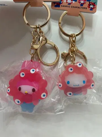먀쿠먀쿠 산리오 클리어 키링 마이멜로디 시나모롤