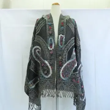 새상품 에스닉 숄 스톨 손자수 민족 아시안 스타일리쉬 M076