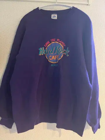 하드 록 카페 보라색 트레이닝복