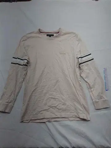 타미힐피거 긴팔 T셔츠 캐주얼 핏 베이지 계열 남성용 M