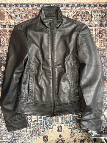 가죽 자켓 라이더스 y2k 구제 의류 천연 가죽
