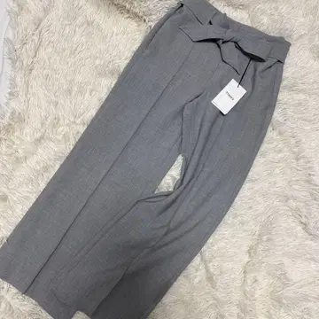 새상품 택 포함 Theory 띠어리 센터 프레스 와이드 팬츠 그레이