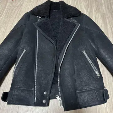 ALLSAINTS 블랙 양가죽 자켓 S