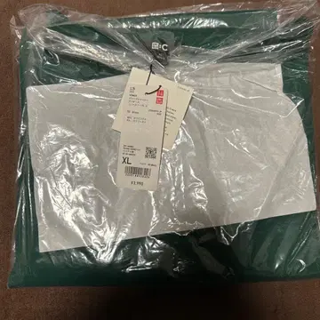 새상품 XL 크레이프 저지 슬리브리스 원피스 그린 녹색