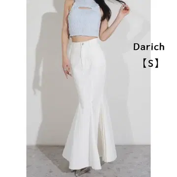 다리치 Darich 프린세스 머메이드 데님 스커트 화이트 S