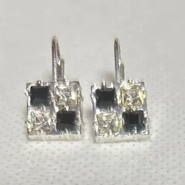 AGATHA 스퀘어 스톤 귀걸이