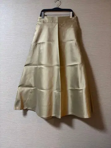 IENA [ 새상품 미사용 ] 실크 혼방 트윌 플레어 스커트 베이지 36