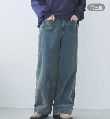 니코앤드 코듀로이 포켓 와이드 팬츠