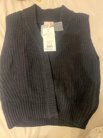 resexxy 블랙 니트 베스트