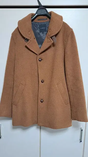 RAGEBLUE 카멜 더블 브레스트 피 코트 L