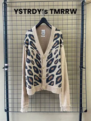 YSTRDY's TMRRW YANKEE CARDIGAN LEOPARD