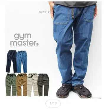 [ gym master ] 10oz 스트레치 데님 베이커 팬츠