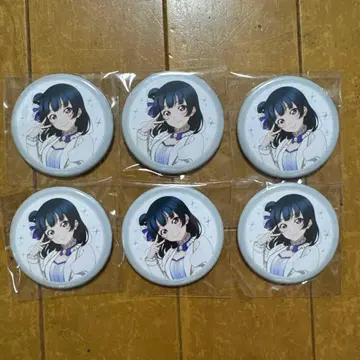 러브 라이브 Aqours 요시코 캔뱃지 6개 세트