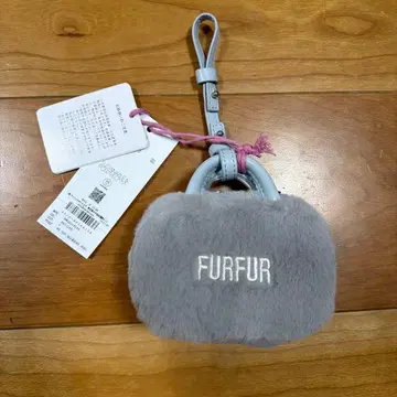 FURFUR 그레이 퍼 숄더백