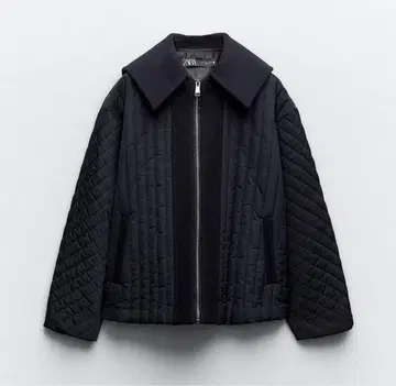 ZARA 자라 대비 퍼프 자켓 세일러 네이비 S