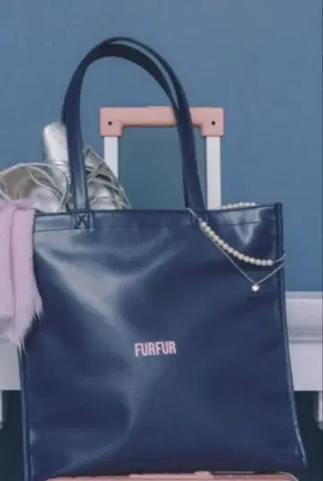 FURFUR 퍼 칼리온 토트백 네이비