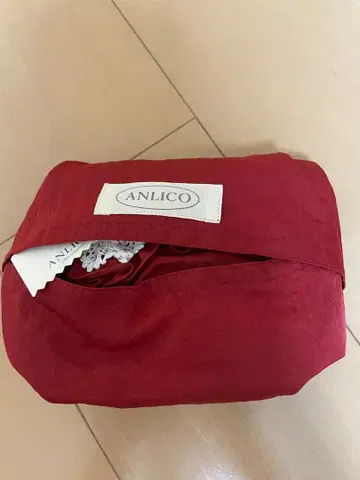 ANLICO 꽃 장식 에코백 빨간색