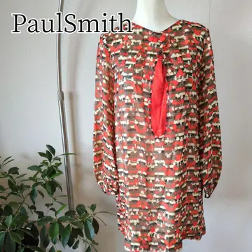 폴스미스 Paul Smith 올 패턴 A라인 원피스 드레스 40 L