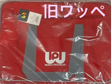 빨간색 구형 와펜 스쿨백