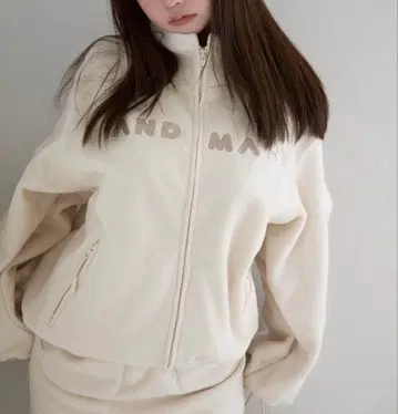 앤드마리 andmary Mary logo fleece jack F