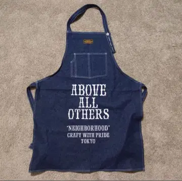 미사용품 네이버후드 데님 에이프런
