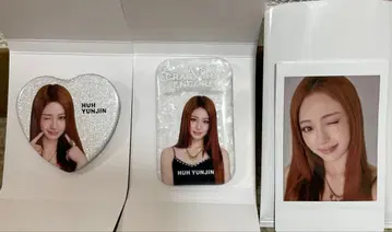 LE SSERAFIM 윤진 도쿄돔 캔뱃지 폴라로이드 세트