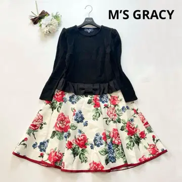 2세트 엠즈 그레이시 원피스 상의 스커트 장미 40 38