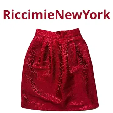 컨디션 최상 RiccimieNewYork 리치미 뉴욕 스커트 꽃무늬