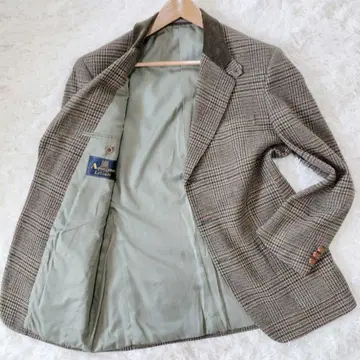 [ 새상품급 ] 아쿠아 스큐텀 테일러드 자켓 턱 스트랩 체크 무늬 L