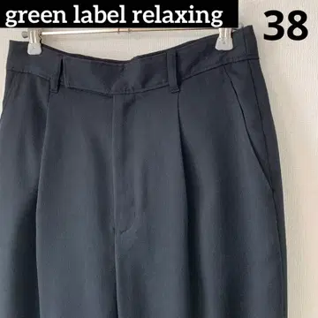 새상품급 green label relaxing 커브 팬츠 블랙 38