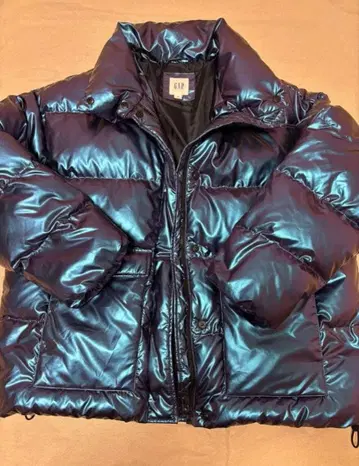 GAP 메탈릭 블루 다운 자켓