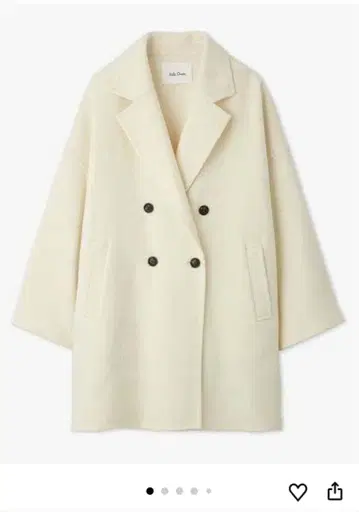 미라 오웬 새상품 미사용 택 포함 와이드 실루엣 더블 브레스트 코트