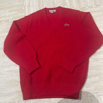 LACOSTE 레드 니트 스웨터 42