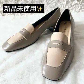 새상품 FABIO RUSCONI 파비오 루스코니 플레어 힐 모카 펌프스