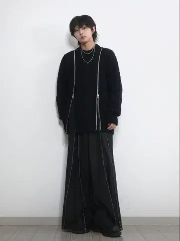 [ JOHN LAWRENCE SULLIVAN ] 22AW 더블 지퍼 니트