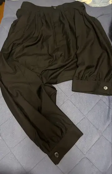 블랙피스나우 비대칭 사루엘 팬츠 M 블랙