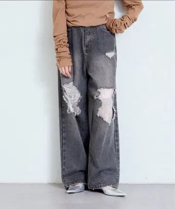 Kastane 레이스 데님 팬츠 1