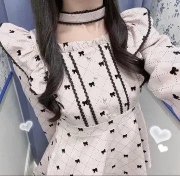 evelyn 체크 셋업 핑크