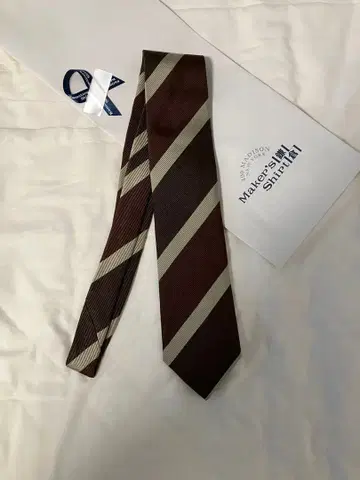 Maker's Shirt 카마쿠라 레지멘탈 스트라이프 타이