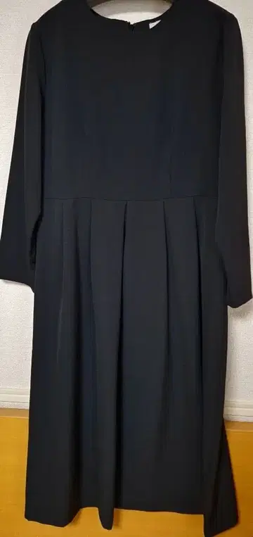 DELEGANT OPAQUE.CLIP 블랙 롱 원피스