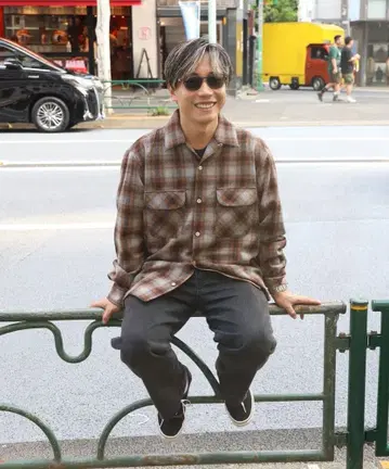 완판템 새상품 FJ 감수 옴브레 체크 셔츠 펜들턴 백넘버