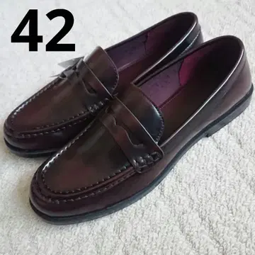 택 포함 새상품 H&M 로퍼 버건디 42 약 26~26.5cm