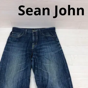 숀 존 스트레이트 데님 팬츠