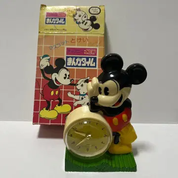쇼와 레트로 디즈니 미키마우스 만화 타임 마스코트 시계 마스다야