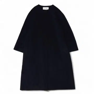 컨디션 최상 정가 14만 아나이 캐시미어 크루 코트 이탈리아제 원단 블랙